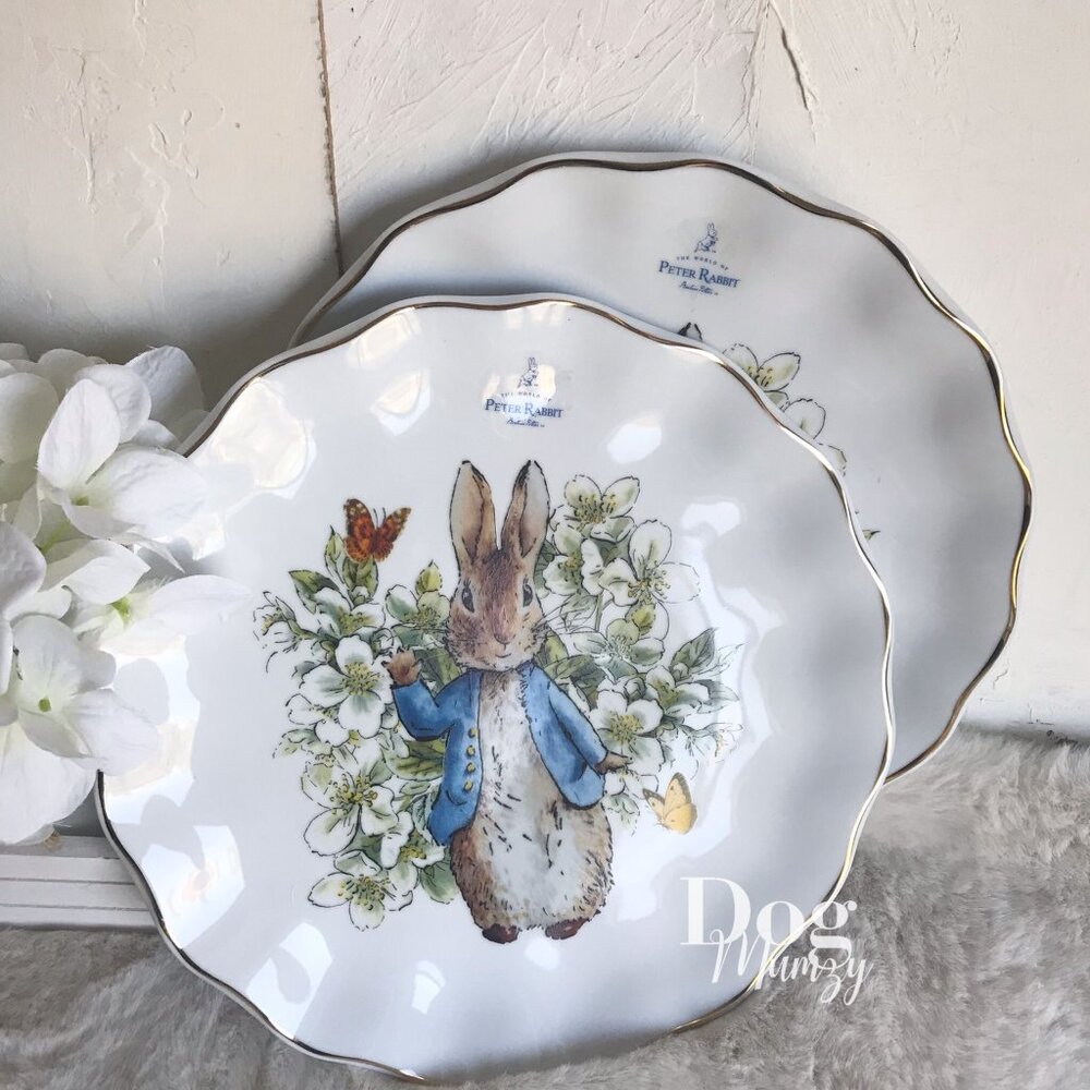 2 Peter Rabbit Classics Textured Edge Dinner Plates